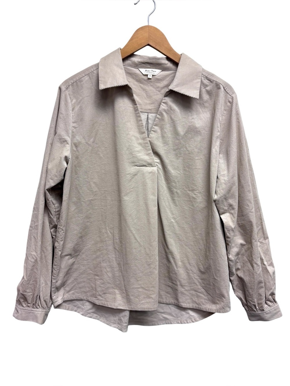 Part Two Copenhagen Corduroy Popover Blouse
